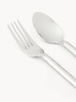 Cubertería pulida martillada Miles, 4 comensales (20 pzas.)