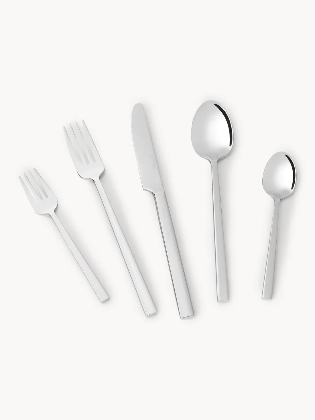 Cubertería pulida Shine, tamaños diferentes