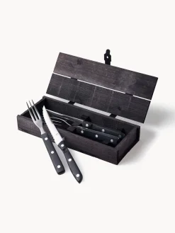 Cubiertos de bistec con caja Old Farmer, tamaños diferentes