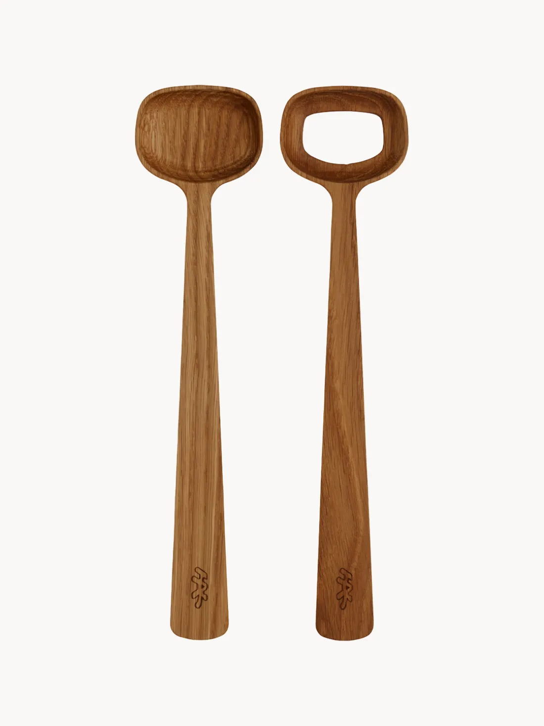 Cubiertos para servir de madera de roble Hammershøi