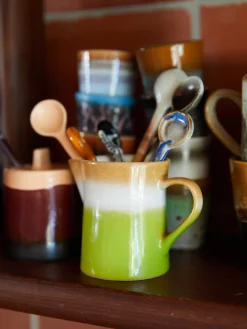 Cucharas artesanales con esmalte reactivo 70s