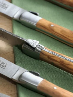 Cuchillos artesanales satinados Essentiel, 6 uds.