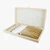 Cuchillos de mesa artesanales satinados Le Thiers Elegance, 6 uds.