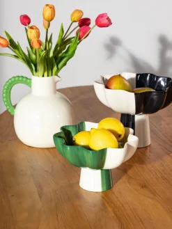 Cuenco decorativo pintado a mano Sun