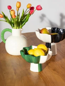 Cuenco decorativo pintado a mano Sun