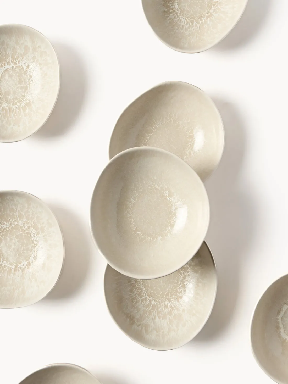 Cuencos artesanales con forma orgánica Macey, 4 uds.