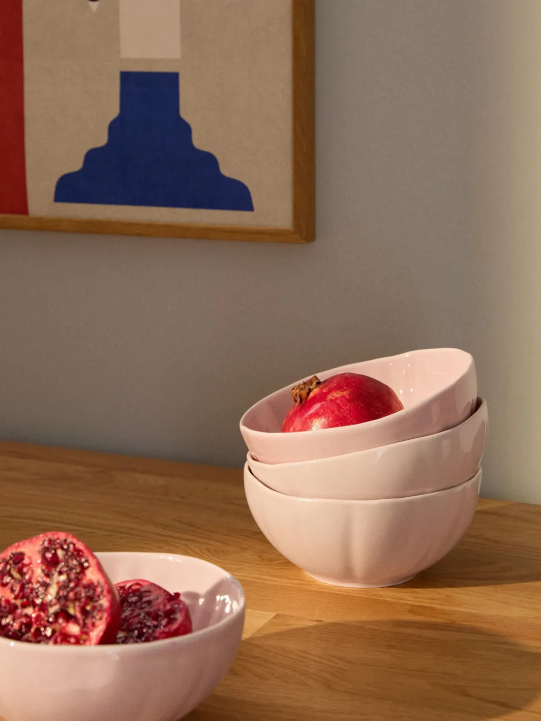 Cuencos de porcelana con relieves Sali, 4 uds.