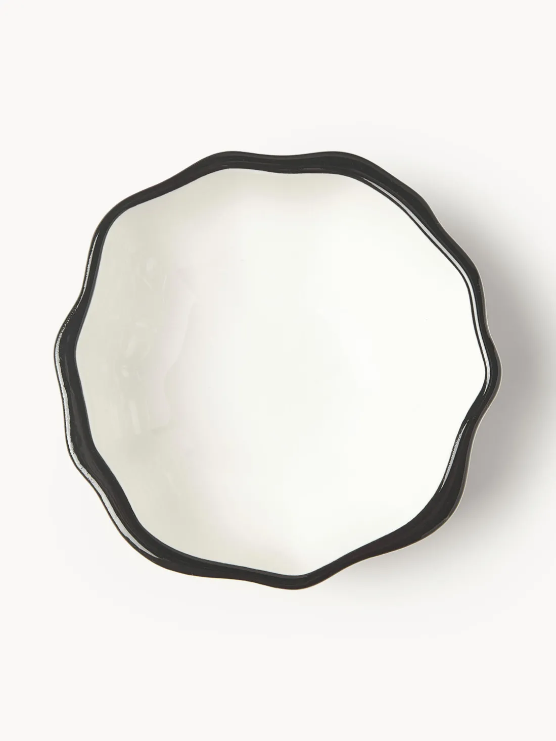 Cuencos de porcelana con volantes Bia, 4 uds.