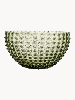 Cuencos de vidrio soplado Hobnail, 6 uds.