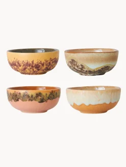 Cuencos pequeños pintados a mano 70's, 4 uds.
