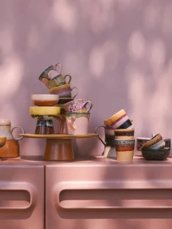 Cuencos pequeños pintados a mano 70's, 4 uds.