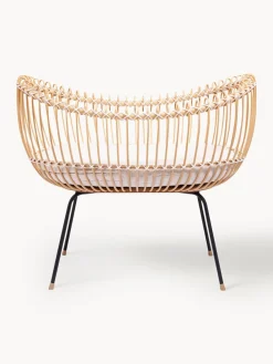 Cuna artesanal de ratán Lola