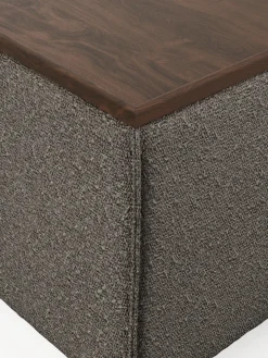 Diván con almacenamiento en tejido bouclé Lennon