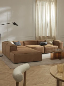 Diván modular de cuero reciclado Lennon