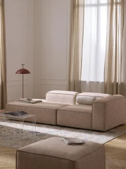 Diván modular de mezcla de lino Lennon