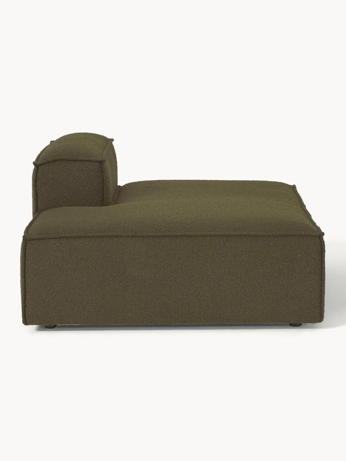 Diván modular en tejido bouclé Lennon