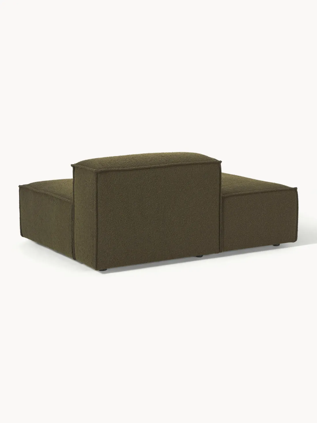 Diván modular en tejido bouclé Lennon