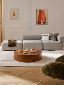 Diván modular en tejido bouclé Anton