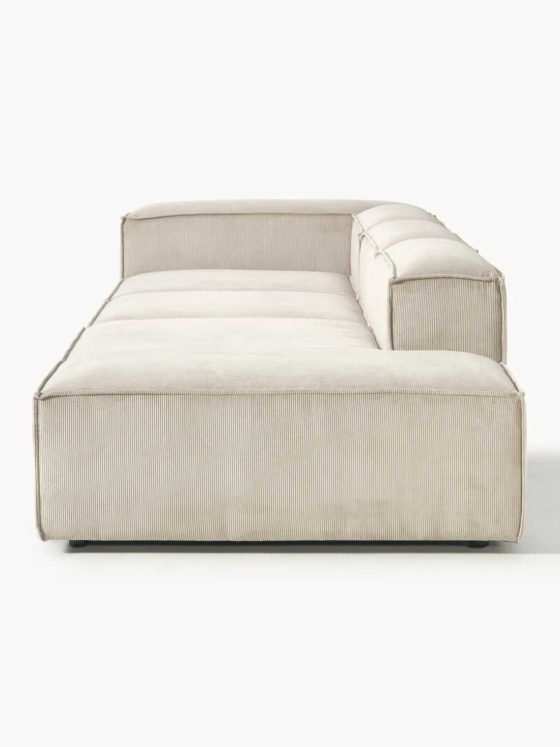 Diván modular grande de pana Lennon