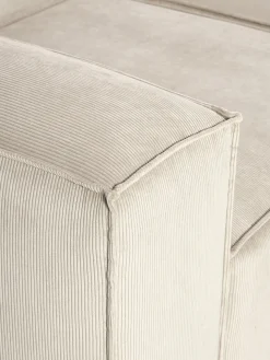 Diván modular grande de pana Lennon