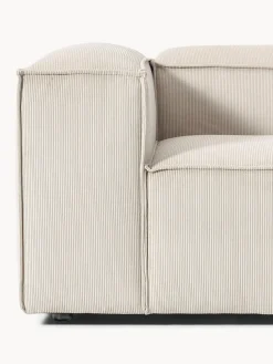 Diván modular grande de pana Lennon