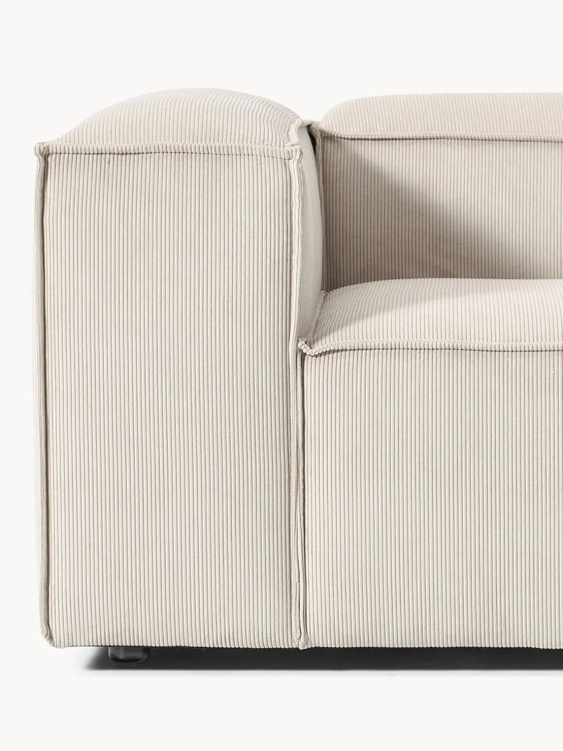 Diván modular grande de pana Lennon