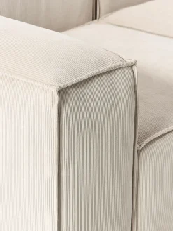 Diván modular grande de pana Lennon