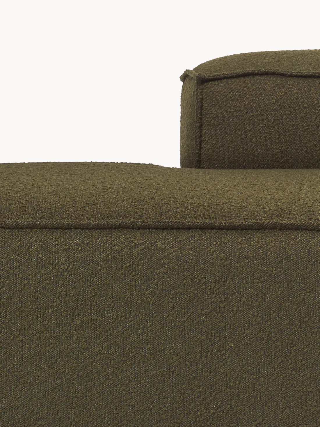 Diván modular grande en tejido bouclé Lennon