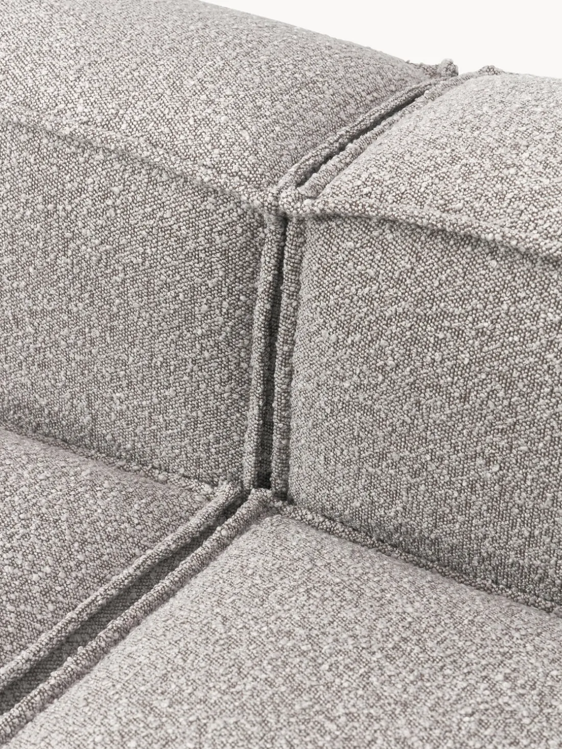 Diván modular grande en tejido bouclé Lennon