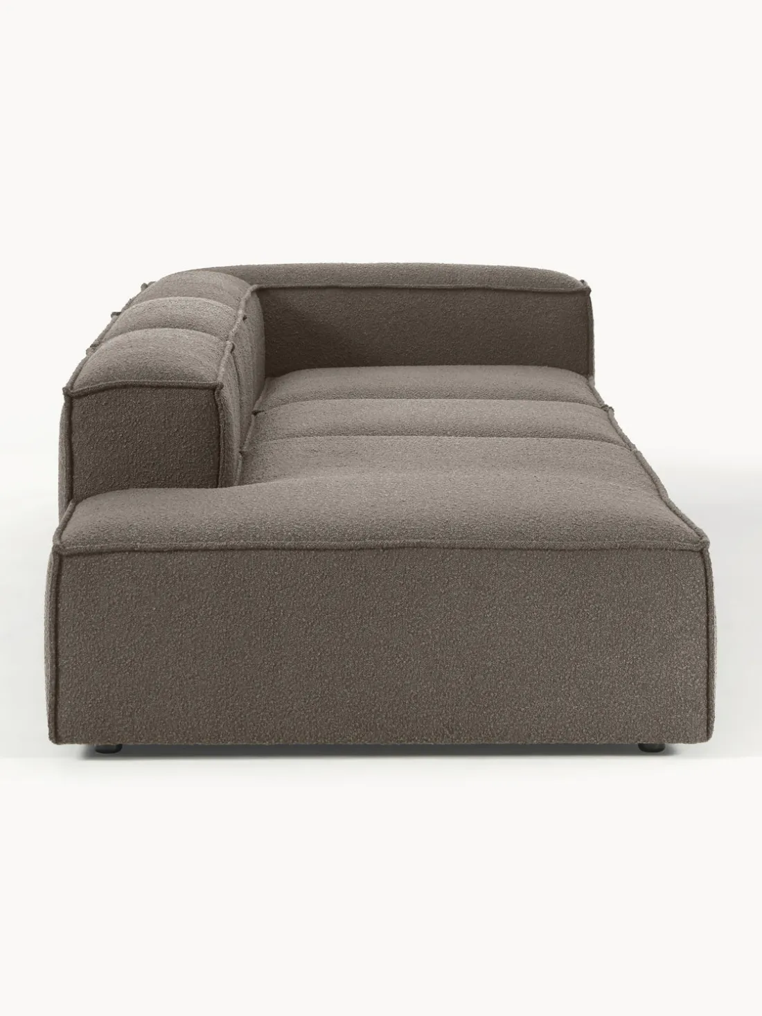 Diván modular grande en tejido bouclé Lennon