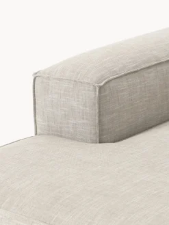 Diván rinconero modular de mezcla de lino Lennon