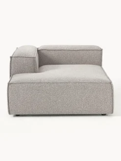 Diván rinconero modular en tejido bouclé Lennon