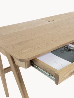 Escritorio de madera con apertura para cables Jacques