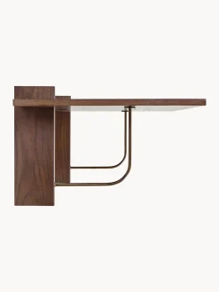 Escritorio de pared de madera de roble Corbel