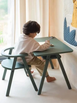 Escritorio infantil de madera de haya Growing Green