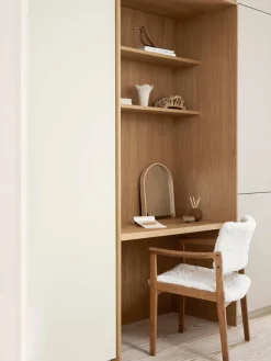 Espejo de pared de madera de roble Woody