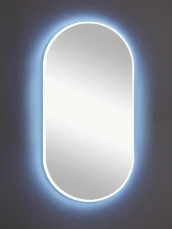 Espejo de pared ovalado con iluminación LED Starlight