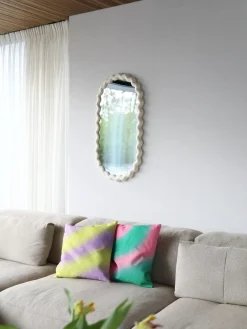 Espejo de pared ovalado Zigzag