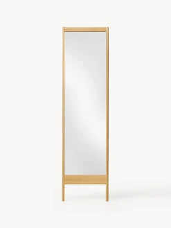 Espejo de pie de madera de roble A Line
