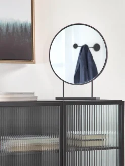 Espejo de pie redondo decorativo Libia