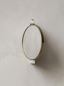 Espejo tocador redondo de mármol de pared Pepe