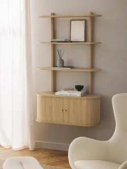 Estante de pared acanalado Calary