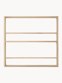 Estante de pared artesanal de madera de roble Eli