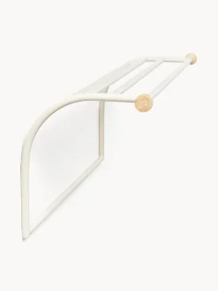 Estante de pared con gancho de travertino Disa