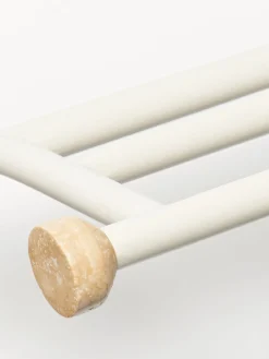 Estante de pared con gancho de travertino Disa