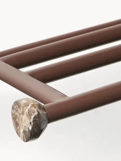 Estante de pared con gancho de mármol Disa