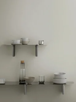 Estante de pared de acero inoxidable Oru