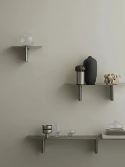 Estante de pared de acero inoxidable Oru