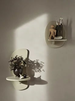 Estante de pared de madera Pilu