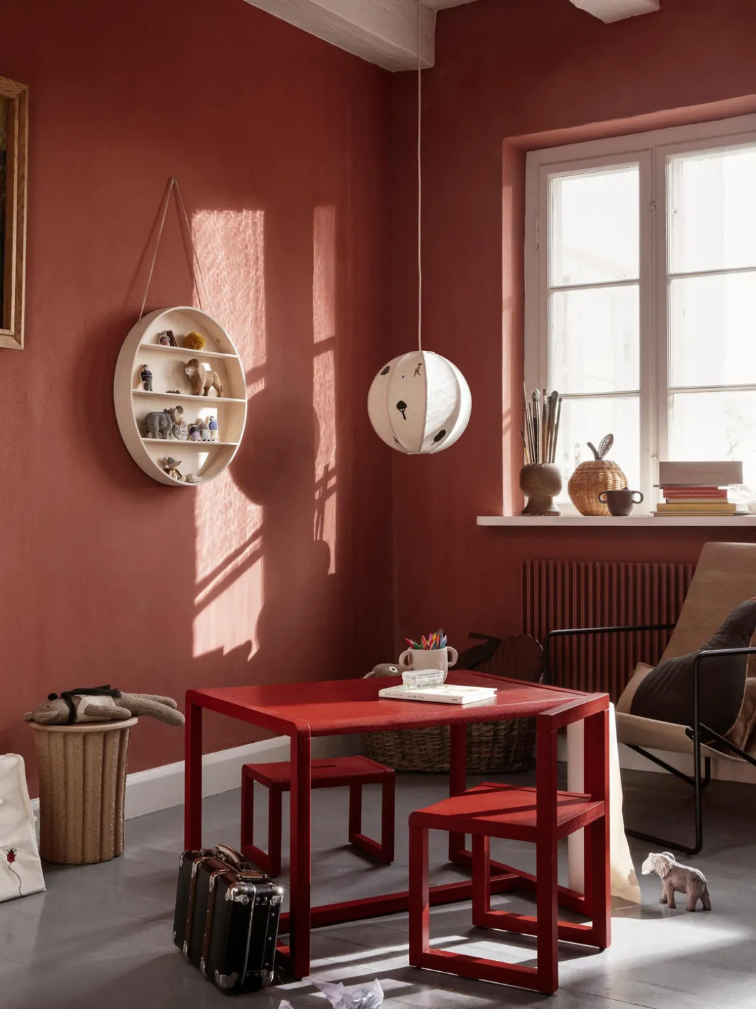 Estante de pared de madera Dorm